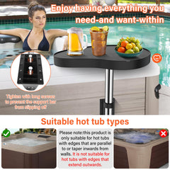 ACTREY tray rotating toward a bather for easy access benefit