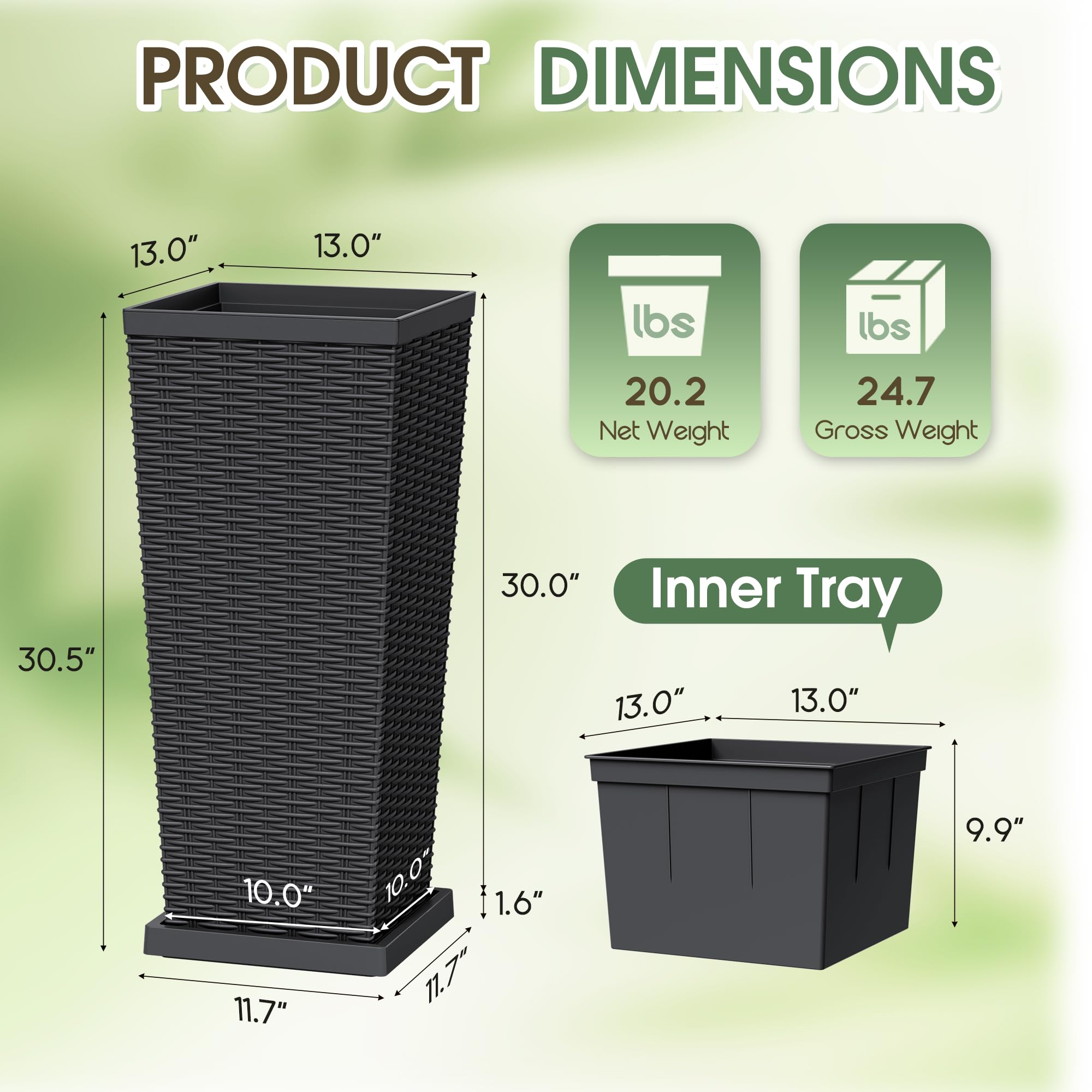 Acurax balcony scene with planters enhancing outdoor décor and weather resistance