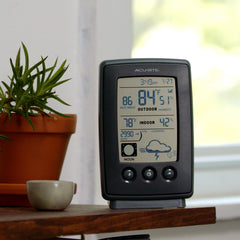 AcuRite outdoor sensor close-up highlighting weather-resistant construction