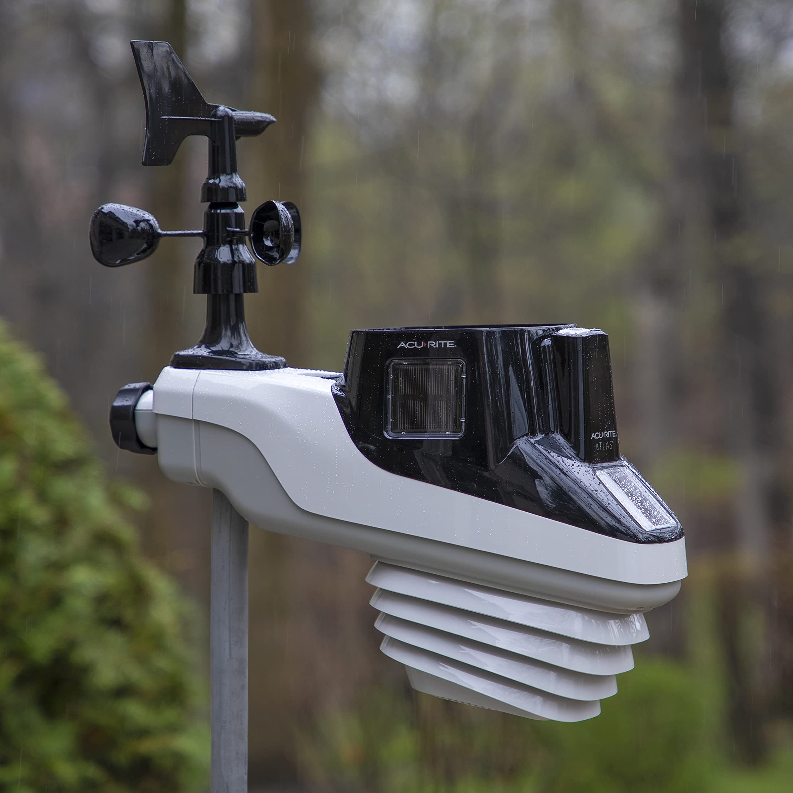 AcuRite lightning alert on display and phone warning of nearby strike activity