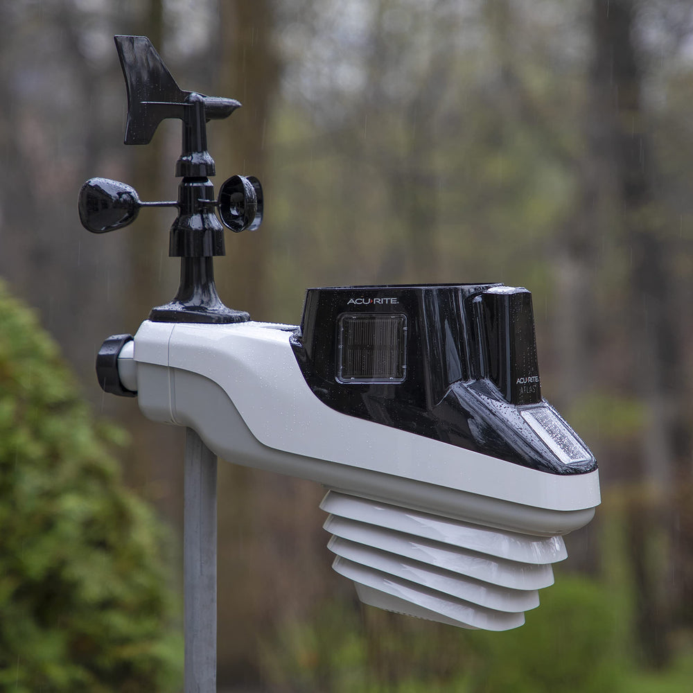 AcuRite lightning alert on display and phone warning of nearby strike activity