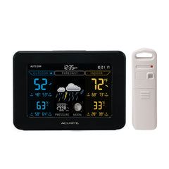 AcuRite color display front view showing forecast and readings for quick decisions