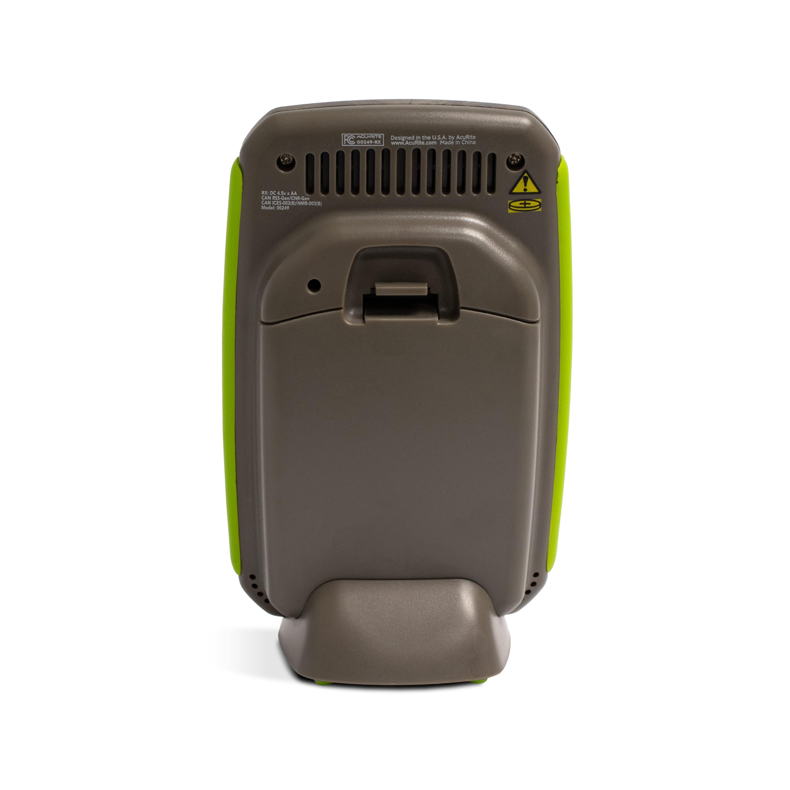 AcuRite display on cabin counter illustrating convenience for outdoor planning