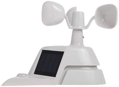 close-up of AcuRite dual solar panels highlighting enhanced sun capture for longer fan runtime