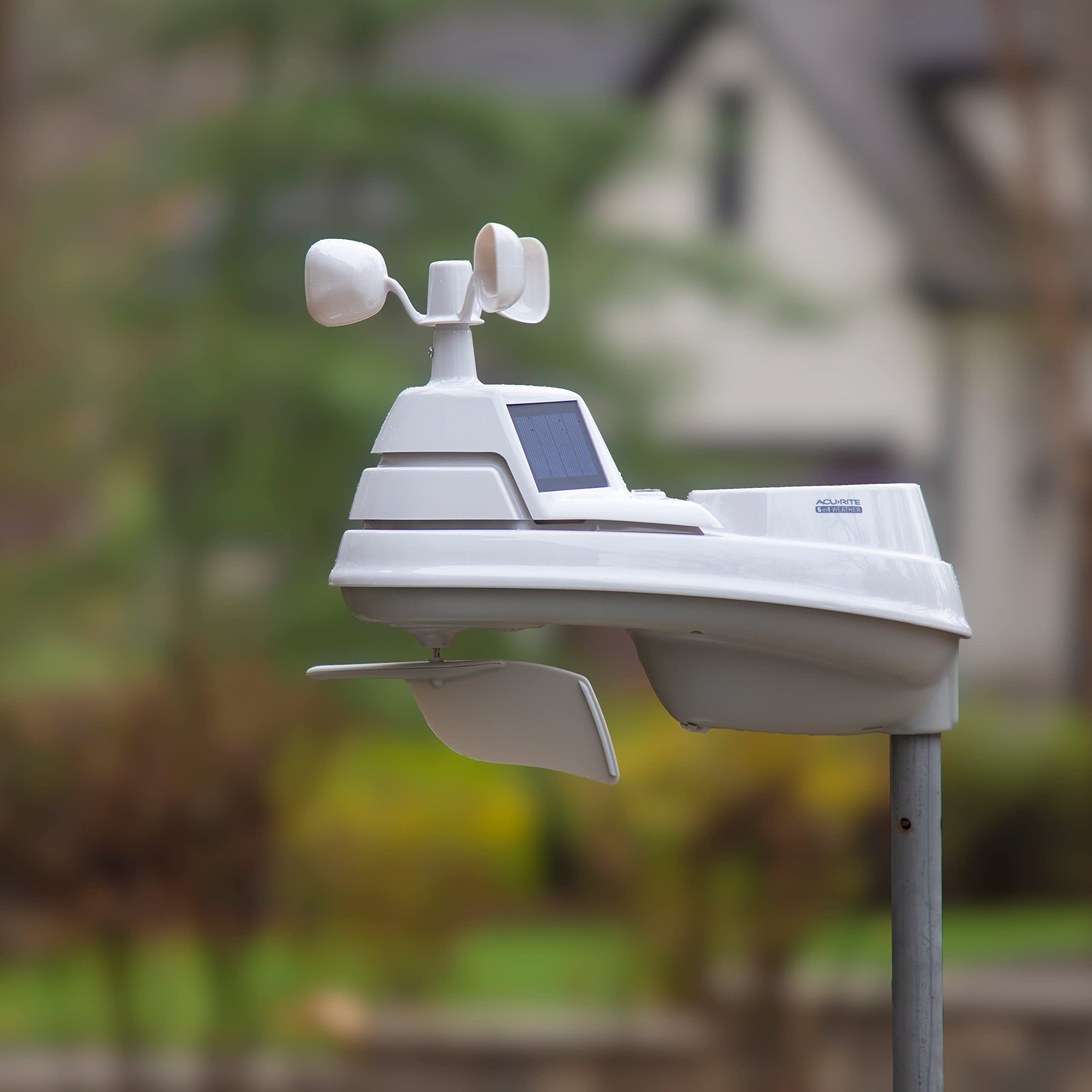 AcuRite lightning sensor detail detecting strikes for early storm warnings