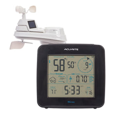 AcuRite Iris mini display front view showing forecast and readings for quick indoor monitoring