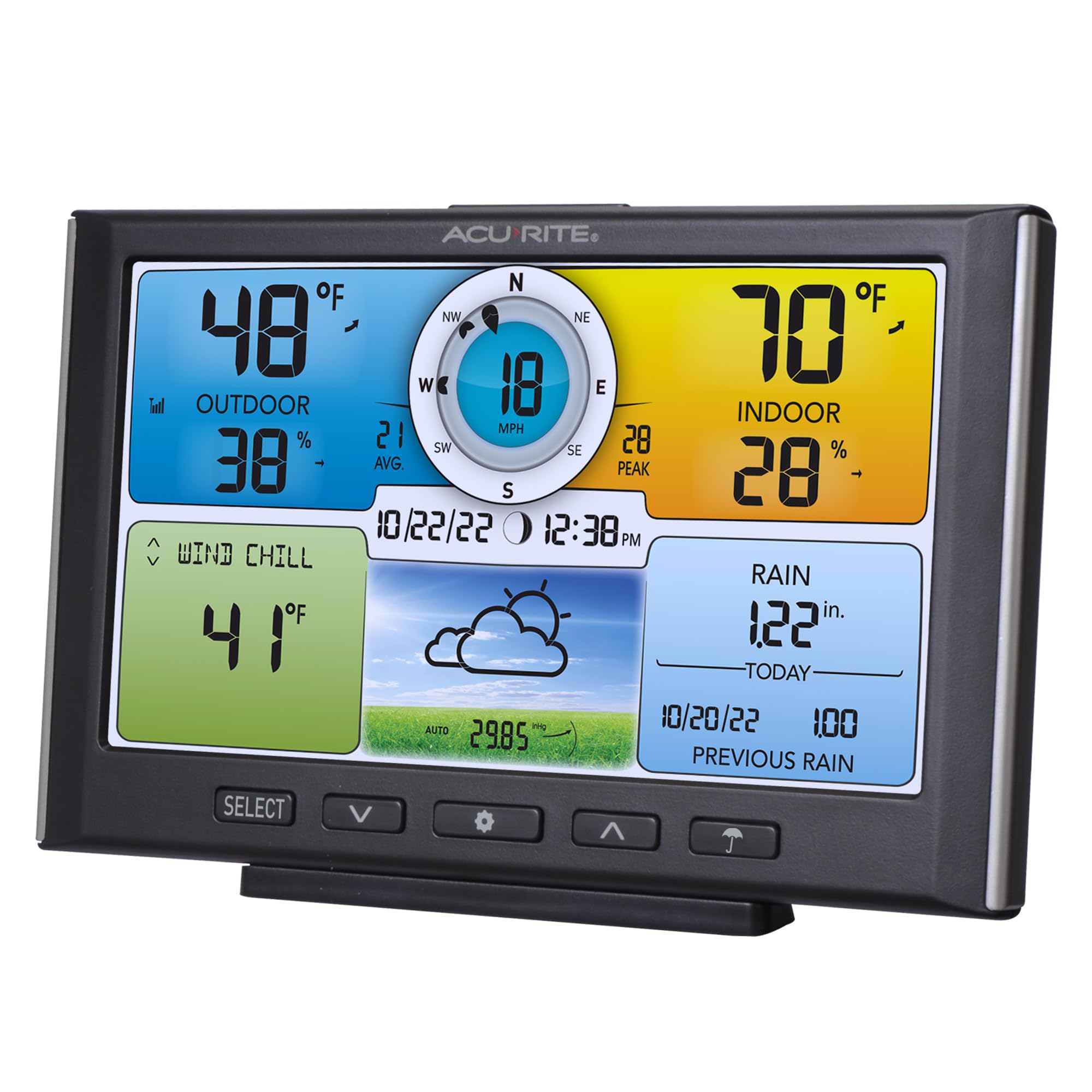 AcuRite rain gauge close-up showing accurate rainfall measurement