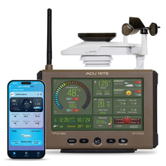 AcuRite Optimus front HD display showing live weather, clear readings benefit