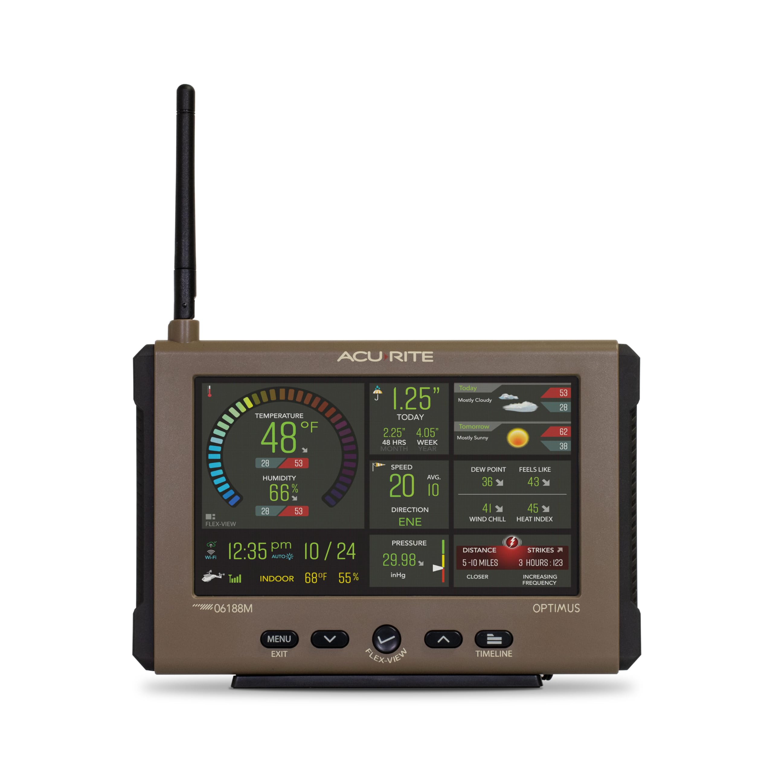 AcuRite Optimus installed by garden, monitoring rainfall and wind benefit