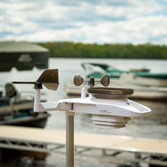 AcuRite Optimus sensor close-up of materials, weatherproof construction benefit