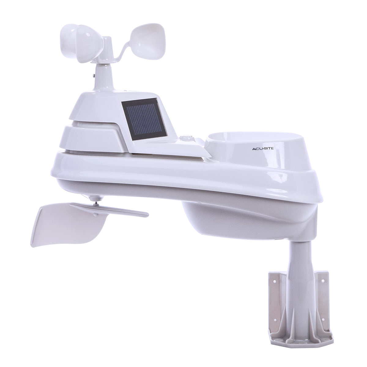 AcuRite PRO+ front view showing sensors and benefits of comprehensive measurements