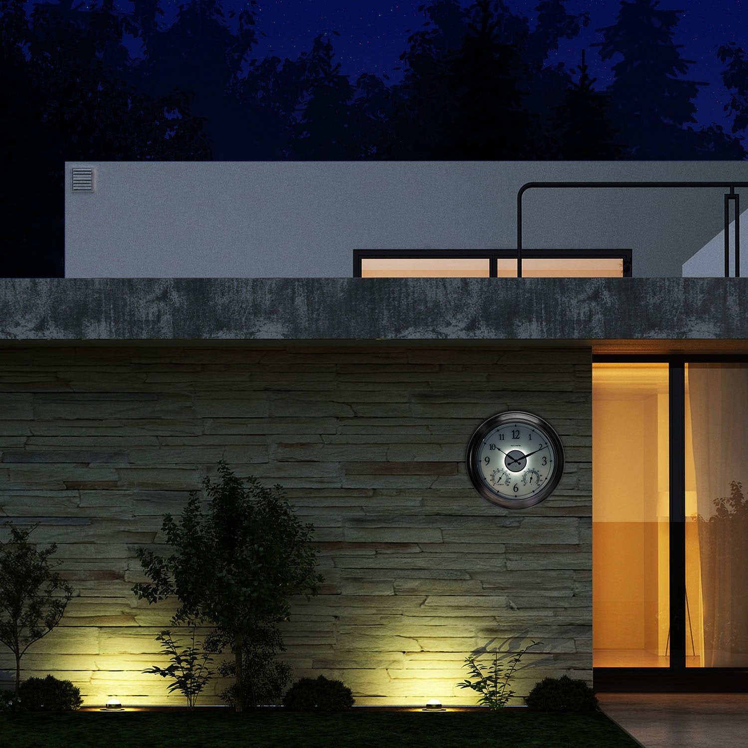 AcuRite weather-resistant side profile showing durable construction benefit