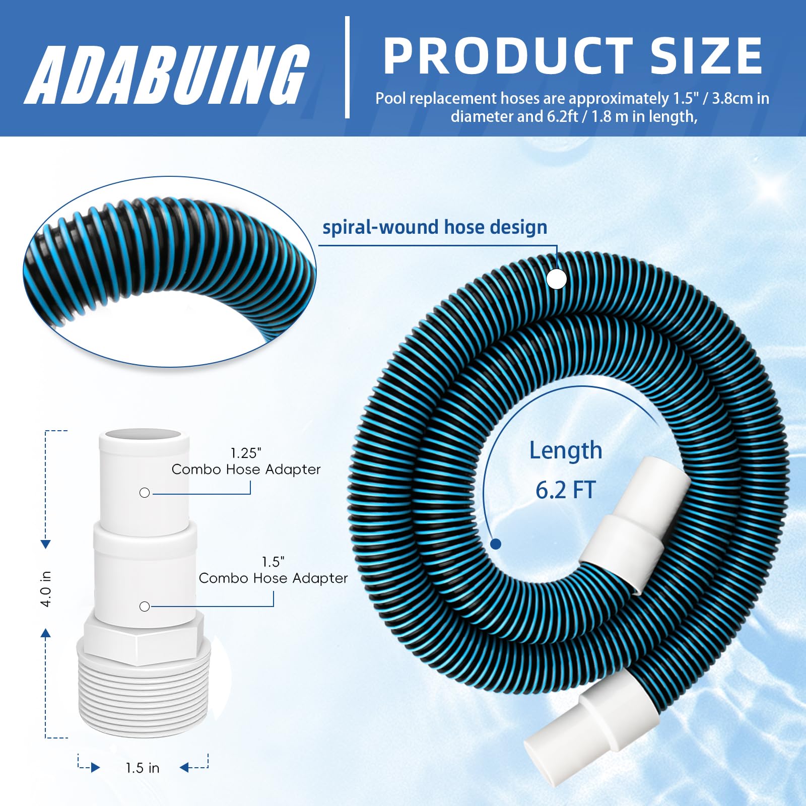 Adabuing adapters with thread tape assembled for secure, easy fitting benefit