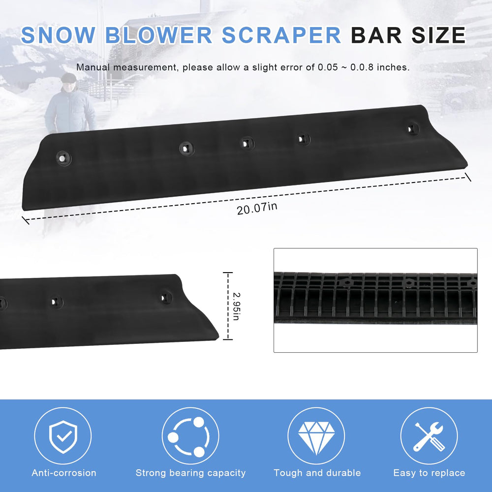 Adabuing scraper bar beside ruler showing correct size for EGO 21 inch models
