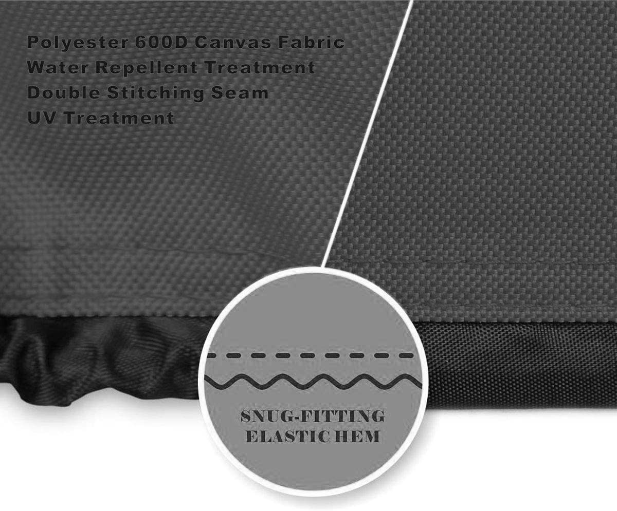 Adamoss elastic drawcord channel detail secures cover in wind