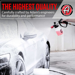 Adam's Polishes nozzle detail showing adjustable fan for precise spray
