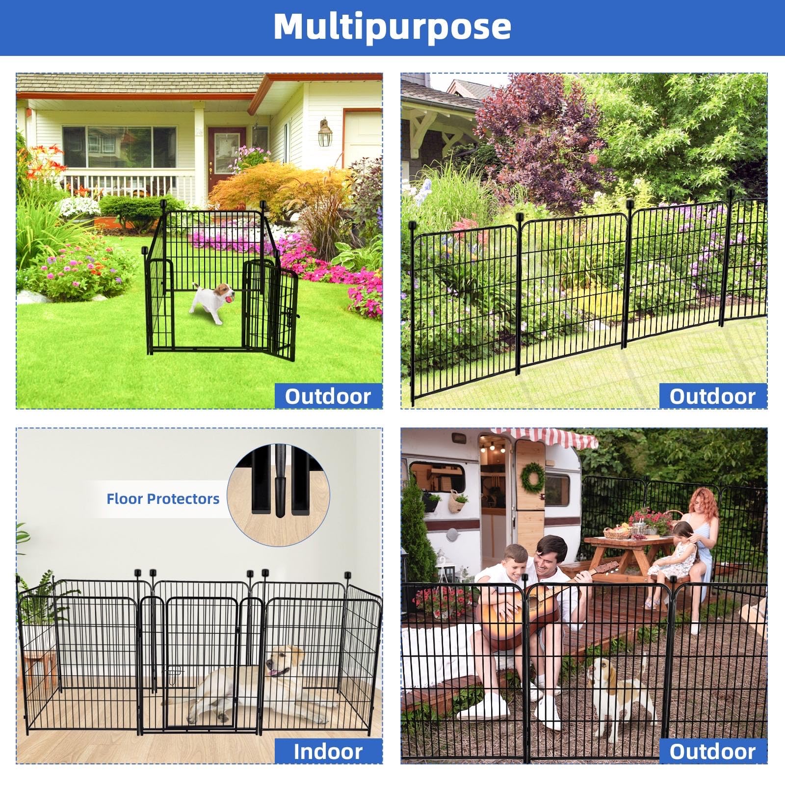 ADAVIN anti-friction sleeves protecting interior floors while keeping pets contained