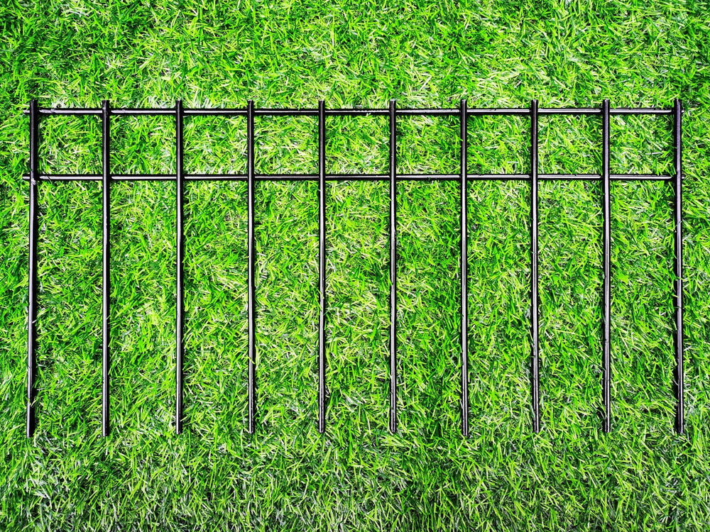 ADAVIN linked panels along fence showing continuous ground-level defense