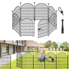 ADAVIN front view full fence showing decorative arched border and protection