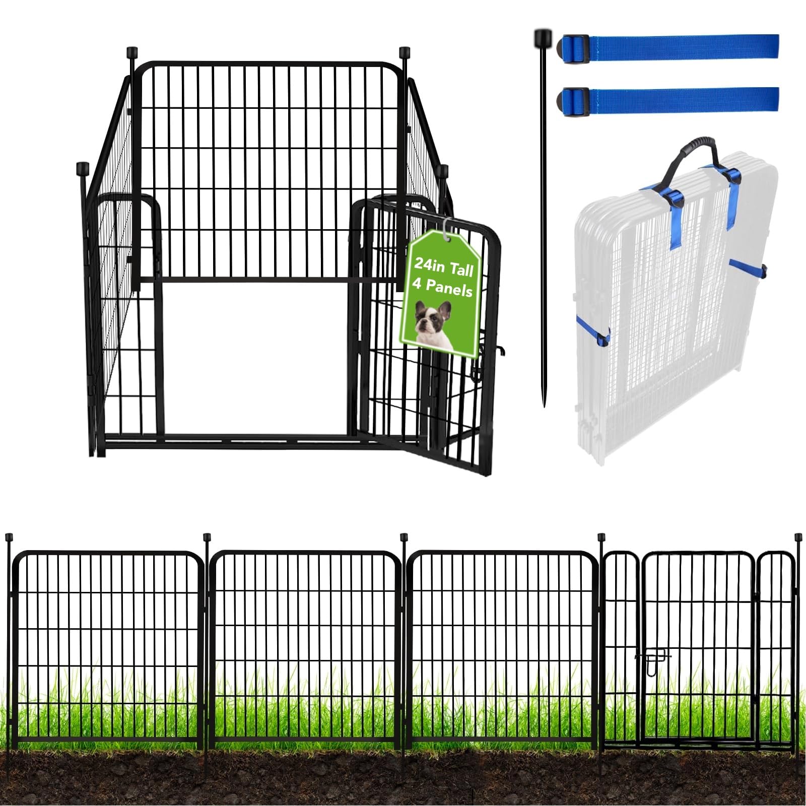 ADAVIN front view full setup showing neat yard boundary and easy entry