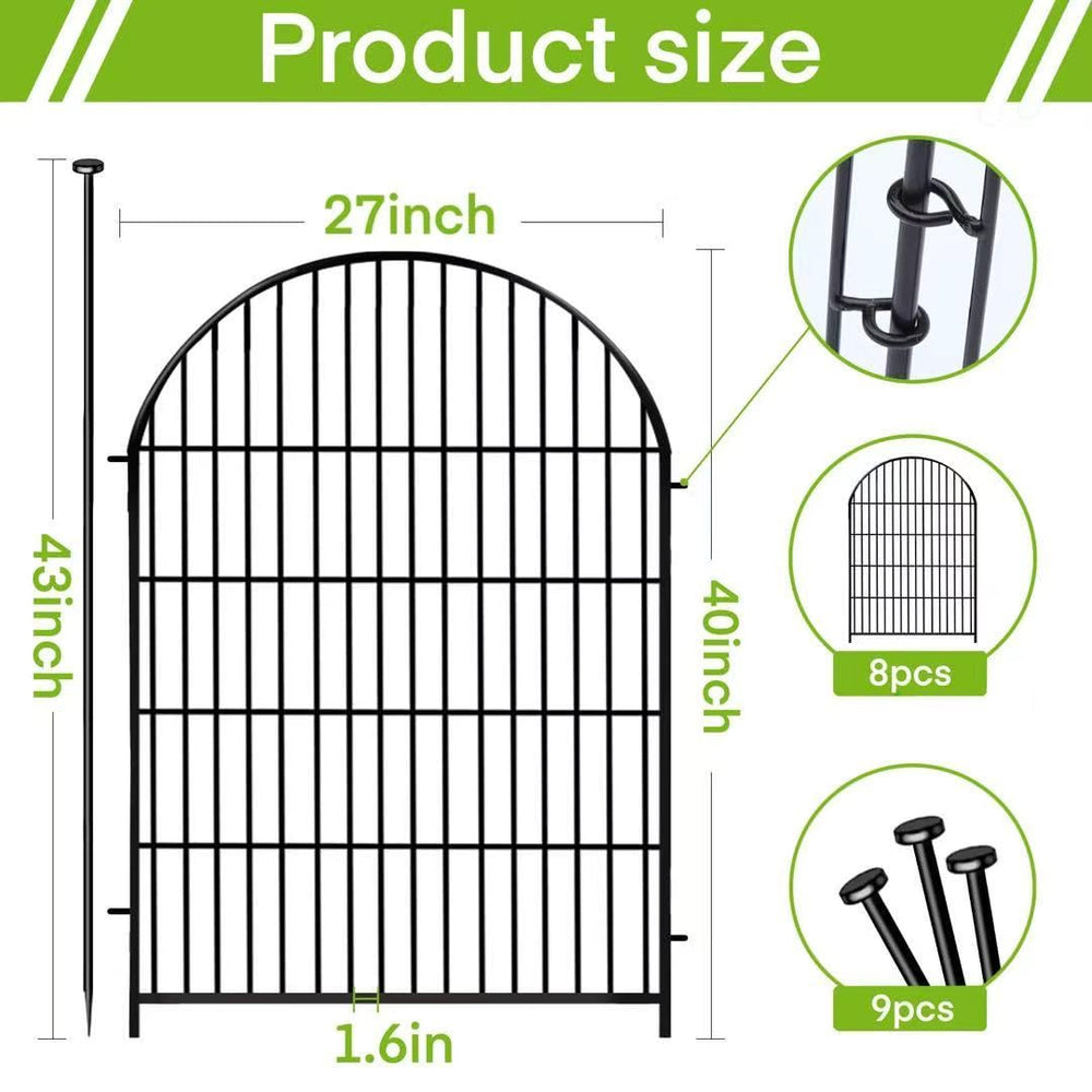ADAVIN gate detail showing convenient entry and easy access to garden beds