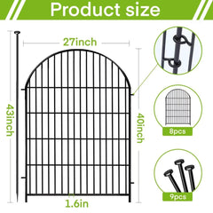 ADAVIN gate detail showing convenient entry and easy access to garden beds