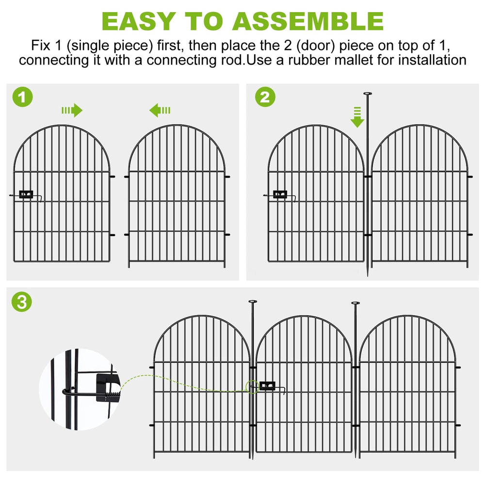 ADAVIN gate latch and panel connection enabling easy access and flexibility