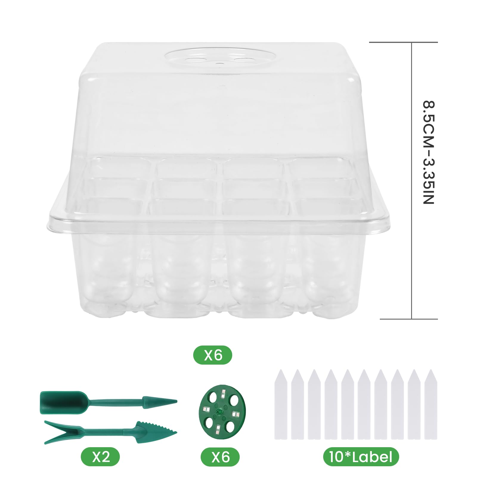 Adawook kitchen lifestyle seed starting with kit on counter, benefits indoor seed germination