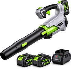 Adedad front view of blower showing compact design and quick-start benefit