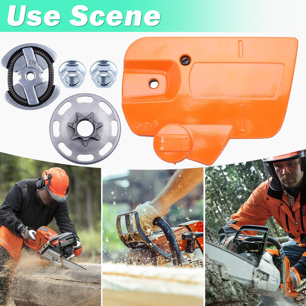 Adefol chainsaw repair bench lifestyle scene showing professional-ready convenience