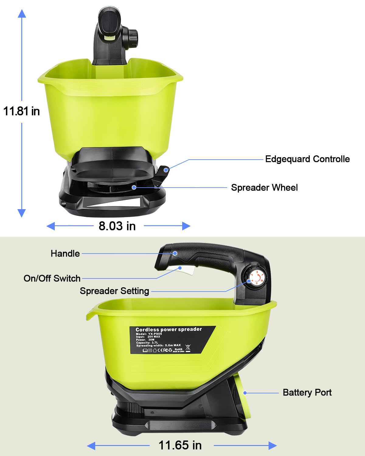 Adisipsoarin next to a garden tool for scale showing compact lightweight portability
