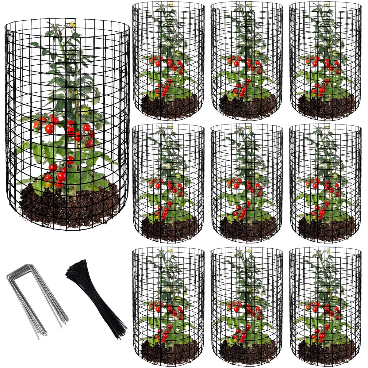 Adnee front packaging showing 10-pack plant protector kit protects seedlings