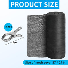 Adnee close-up of HDPE mesh weave demonstrating durable leaf barrier