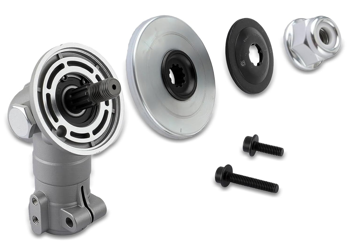 Adorih front view of gear head showing mounting face and fit benefits