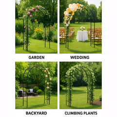 Adorox arch with roses demonstrating plant support and decorative charm