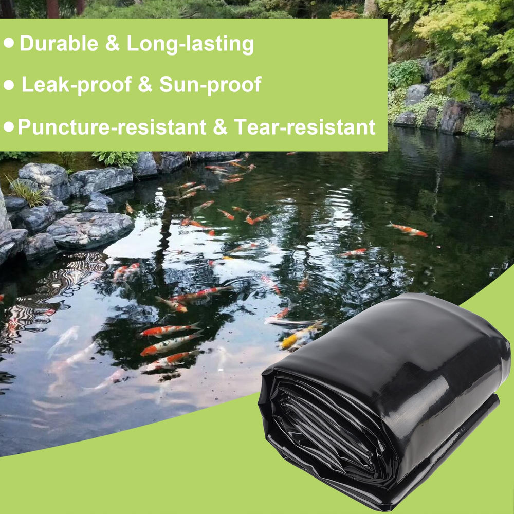Adroiteet liner roll next to person for scale showing true 20 x 25 foot size