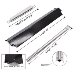 Adviace stainless-steel burner close-up showing ports and rust-resistant quality