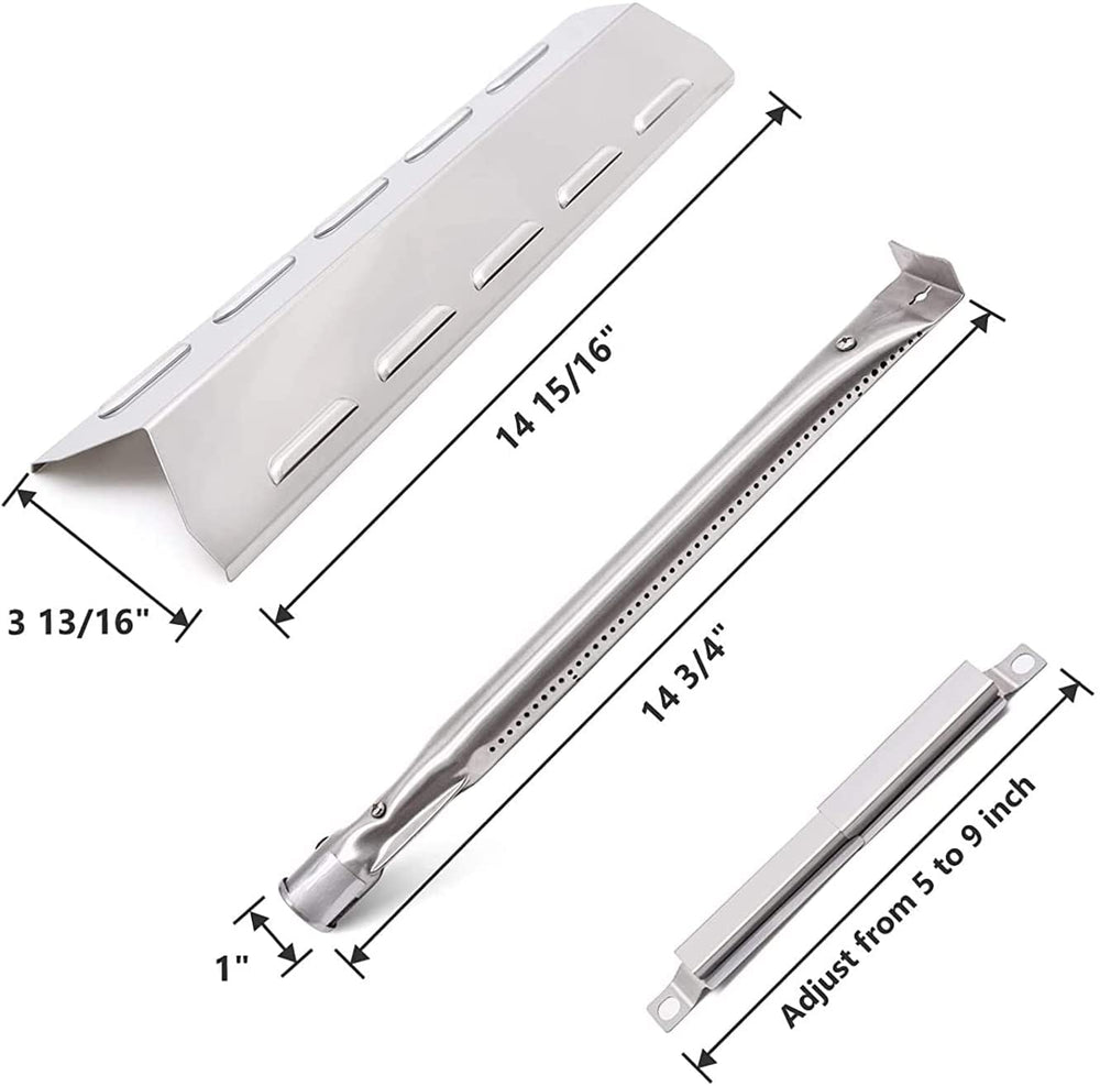 Adviace burner close-up detail showcasing stainless durability and even flame