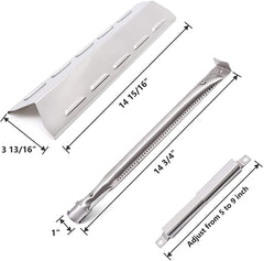 Adviace burner close-up detail showcasing stainless durability and even flame