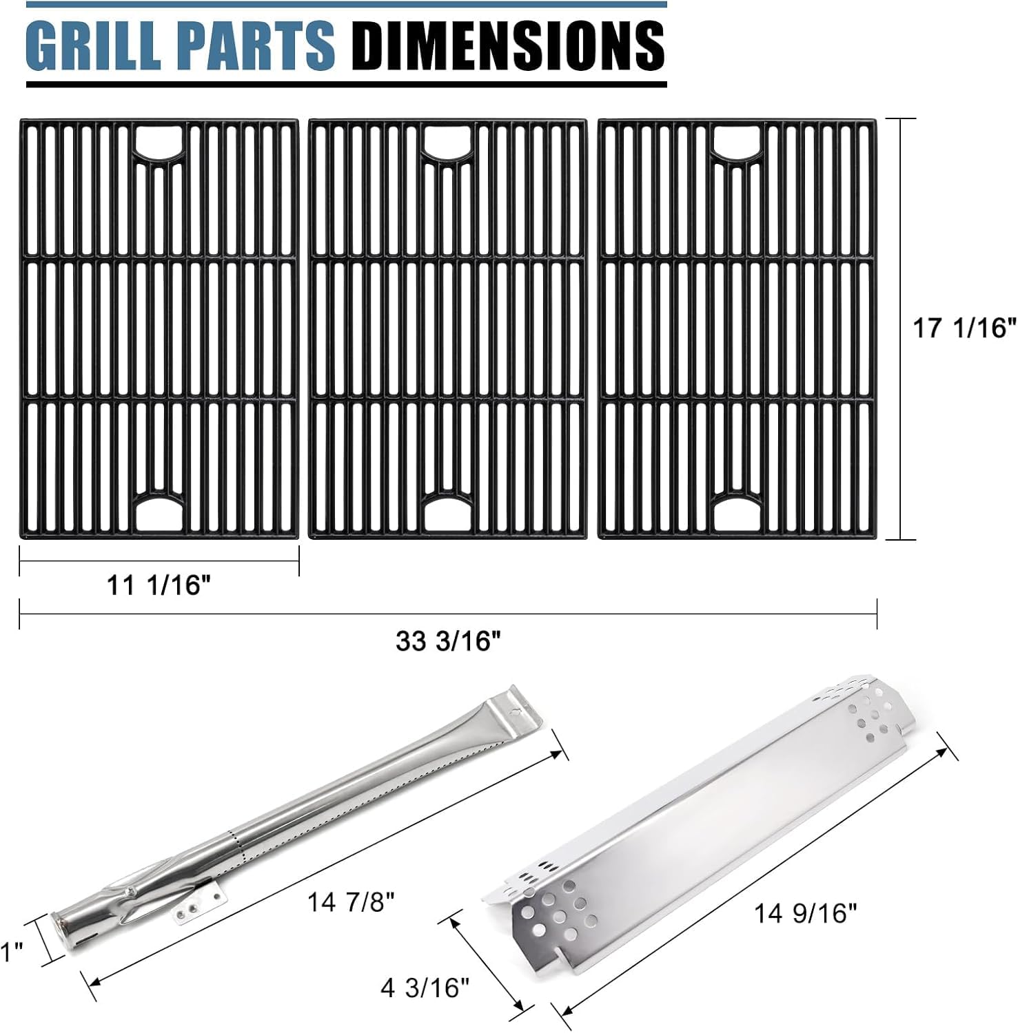 Adviace stainless-steel burner tubes with consistent flame distribution benefit