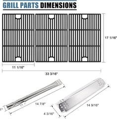 Adviace stainless-steel burner tubes with consistent flame distribution benefit