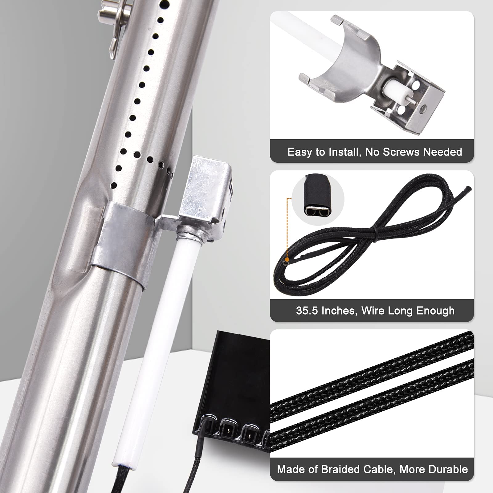 Adviace carryover tube extended showing adjustable length for balanced gas flow
