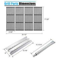 Adviace cast iron grate top view illustrating heavy-duty searing surface and heat retention