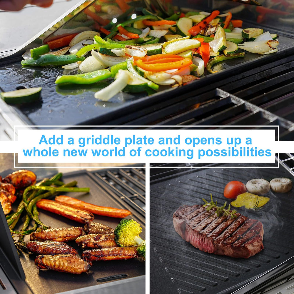 Adviace cooking smash burgers illustrating even searing and crisp crust benefit