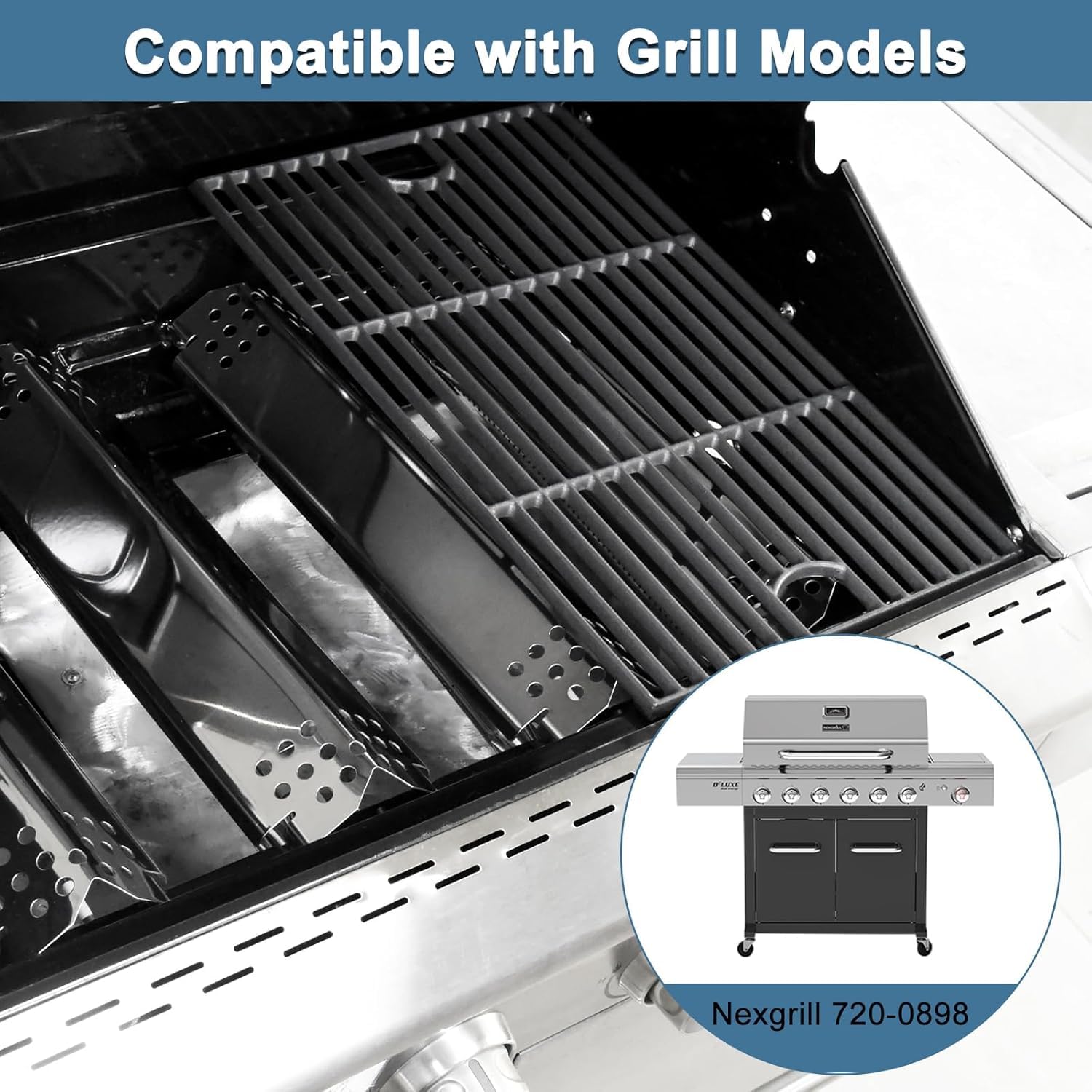 Adviace stainless-steel drip pan assembly for Nexgrill with durable grease protection