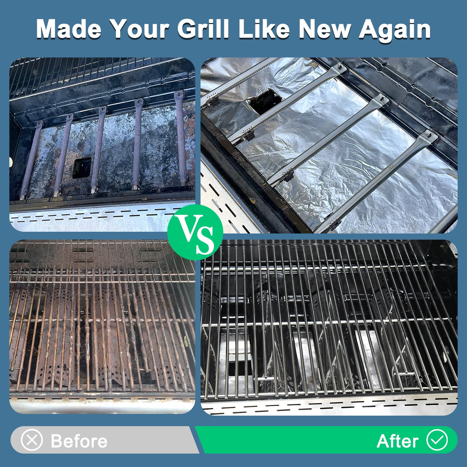 Adviace flame tamer heat plate view showing flare control benefit