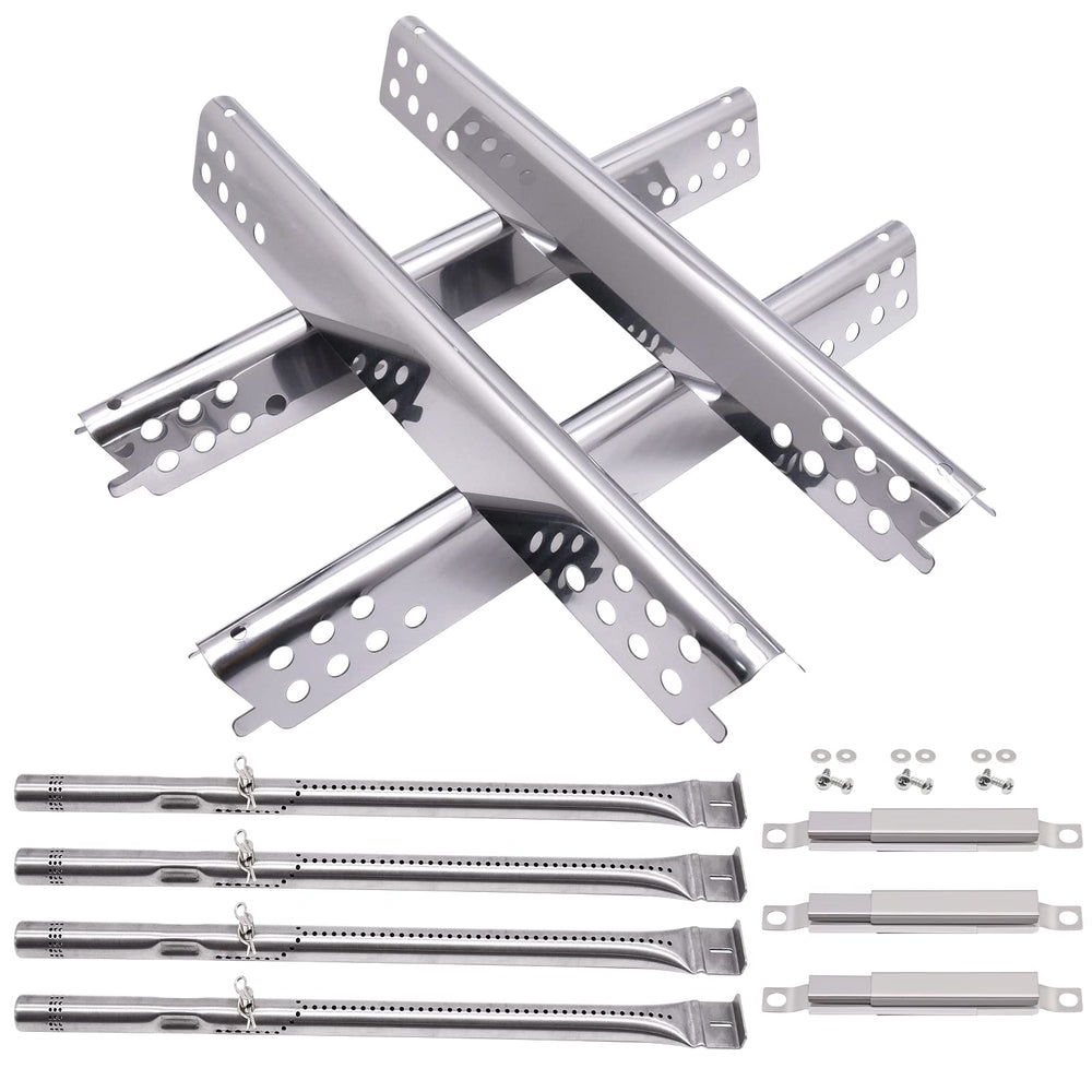 Adviace front assembled kit showing stainless burners and heat plates for easy replacement