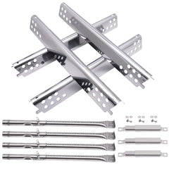 Adviace front assembled kit showing stainless burners and heat plates for easy replacement