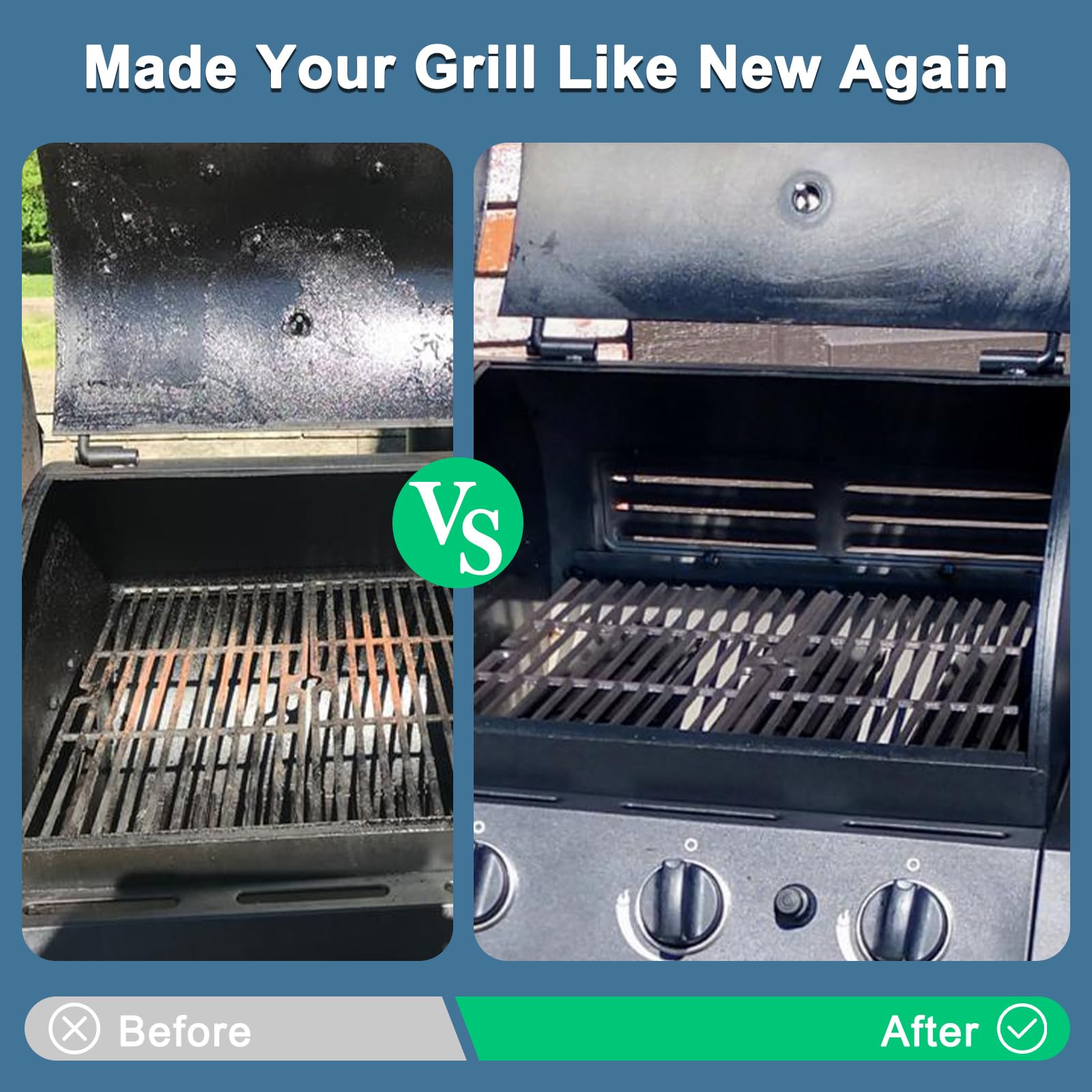 Adviace grates set in Oklahoma Joe, ensuring even heat distribution