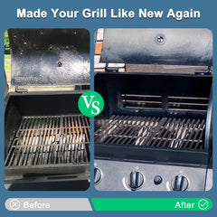 Adviace grates set in Oklahoma Joe, ensuring even heat distribution